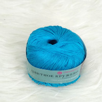 Пряжа хлопок мерсеризованный Цветное кружево